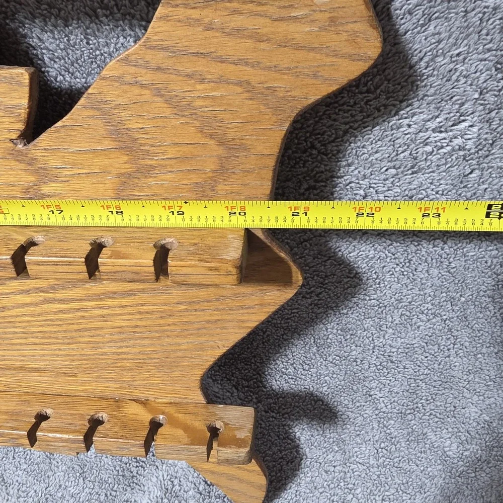 USA Shaped Wooden Souvenir Spoon Holder Wall Rack